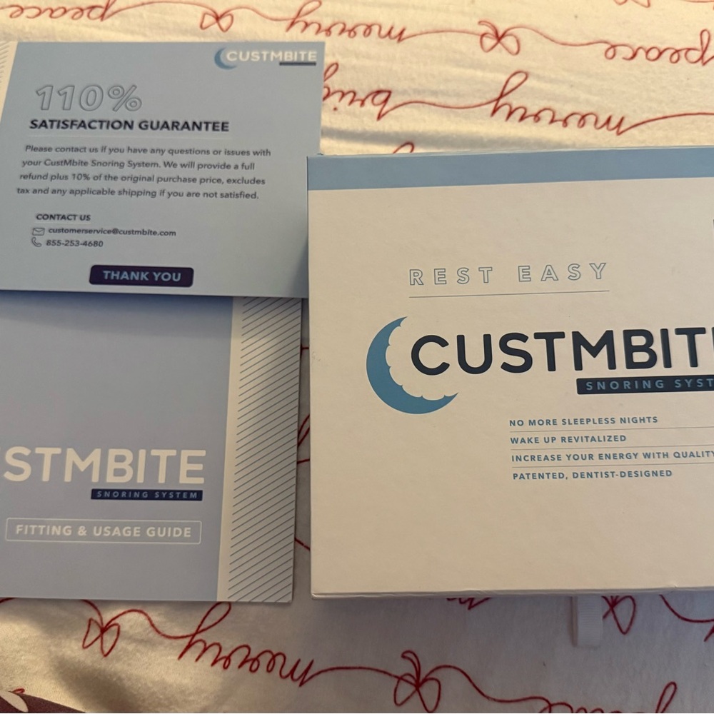 Rest Easy-Custmbite Snoring System